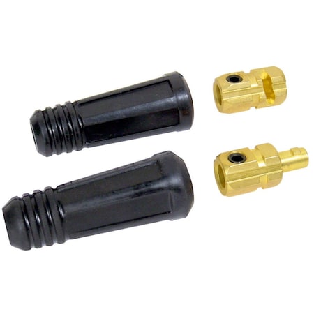 Powerweld Dinse Style Cable Connector Set, No 2/0 to No 4/0 Cable CCD5070